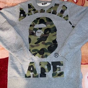 Bape Camo Ape Head Sweatshirt